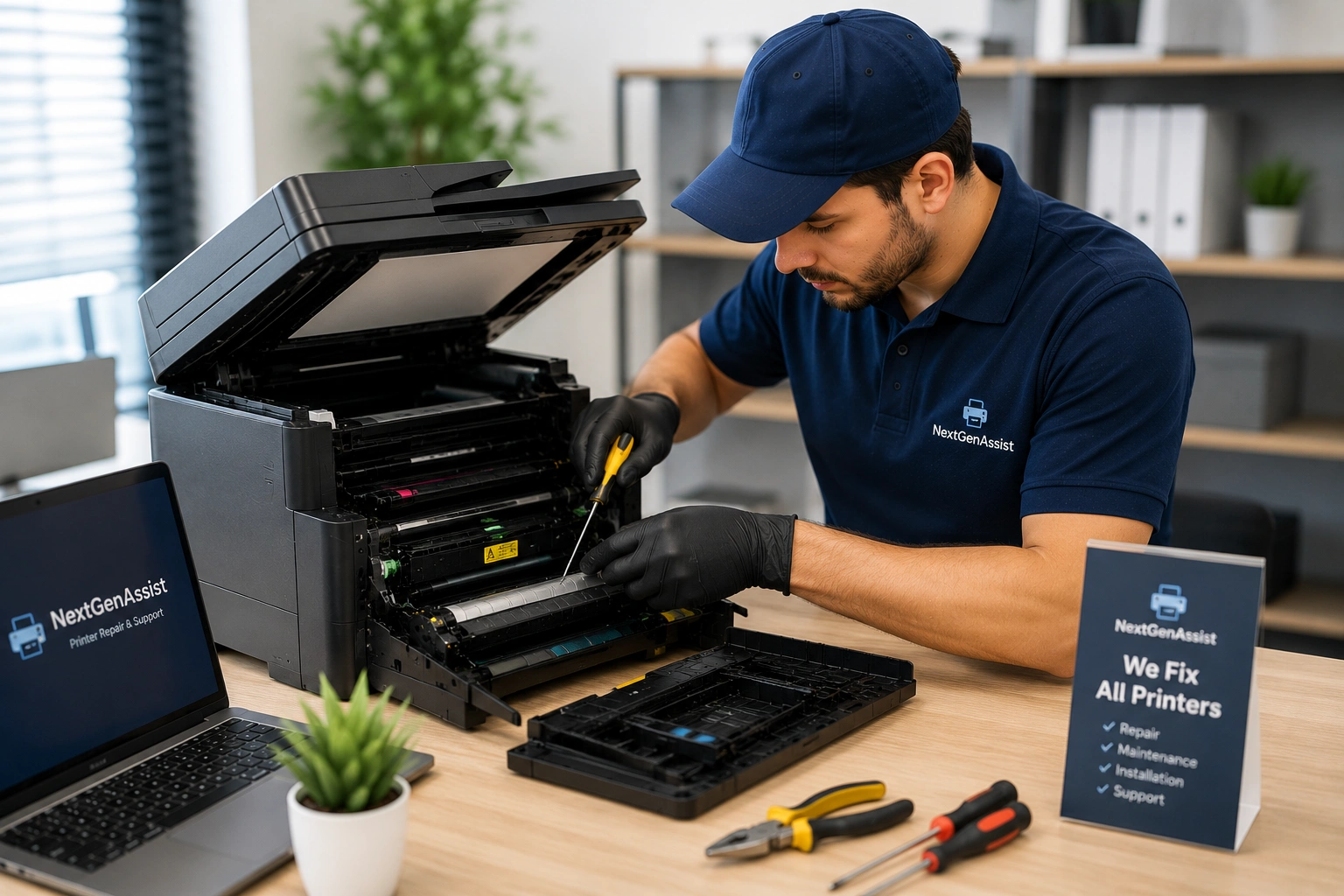NextGenAssist managed print services and dedicated printer support for UK businesses